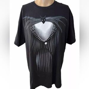 The Nightmare Before Christmas Tee Shirt XL Mens Jack Skellington Disney Black